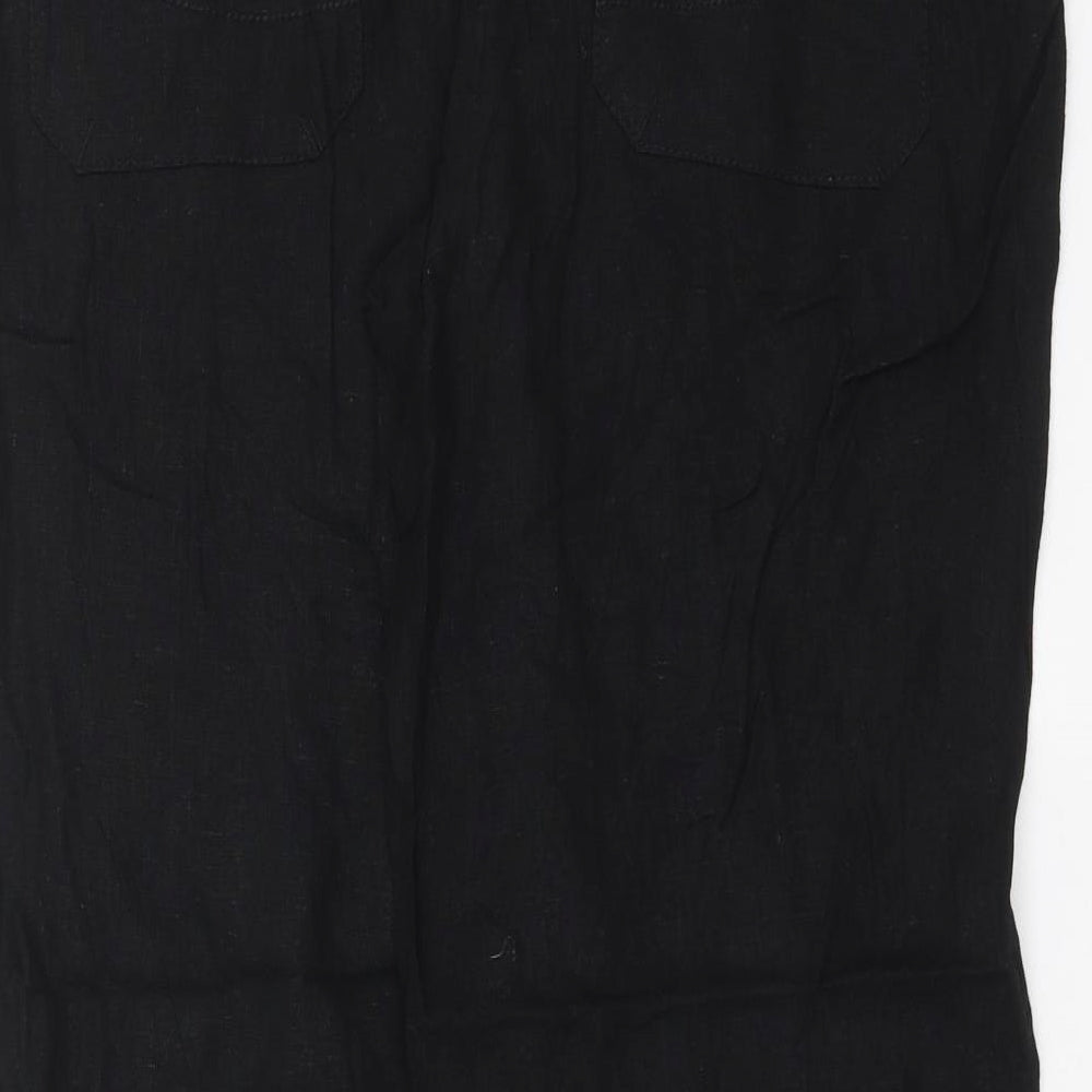 Preworn Womens Black   Trousers  Size 14 L28 in
