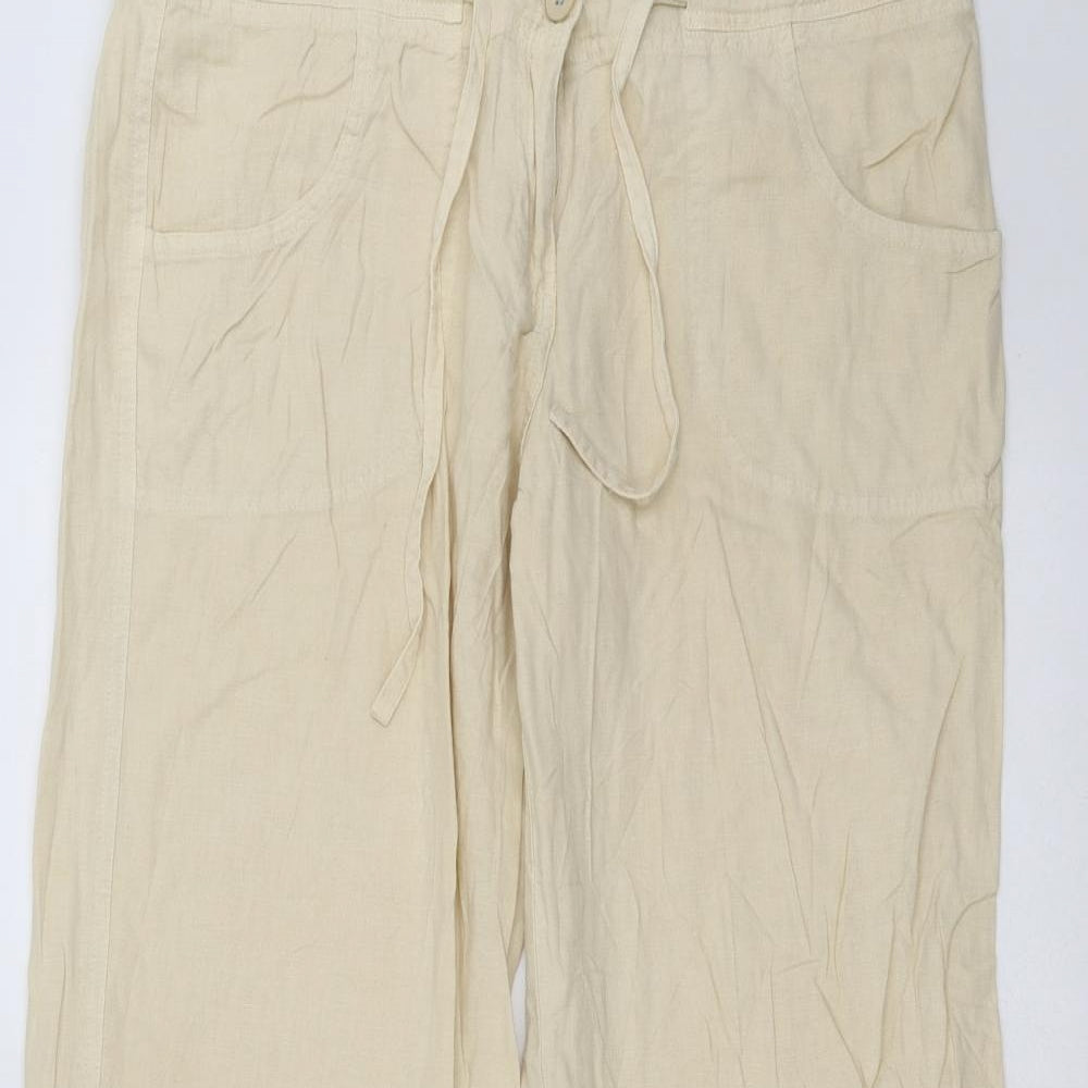 New Look Womens Beige   Trousers  Size 12 L28 in