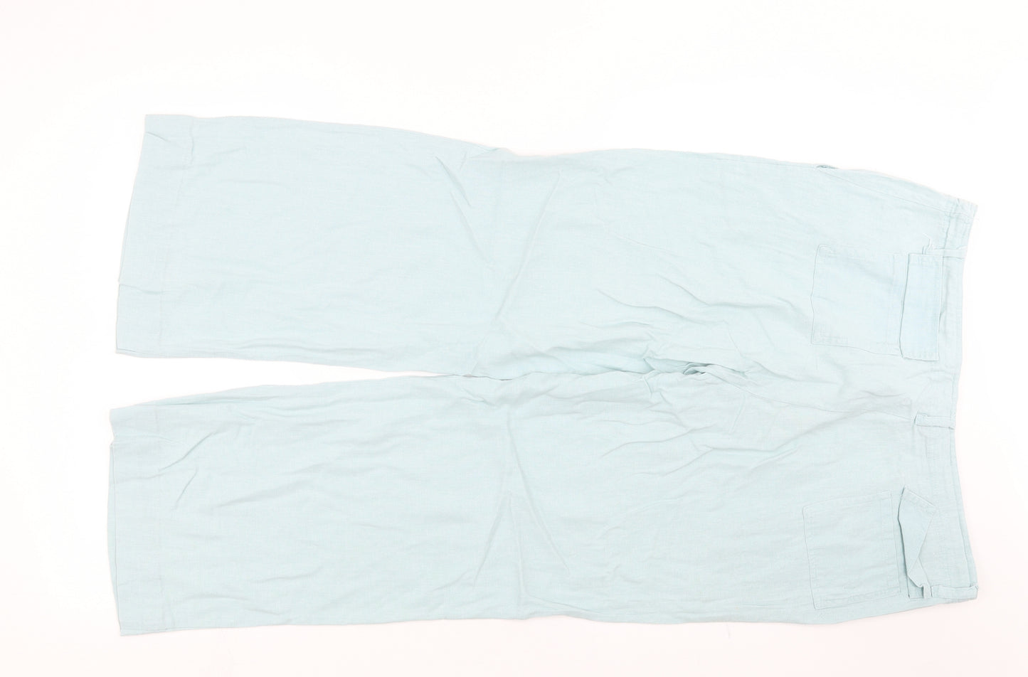 Mia Moda Womens Blue   Trousers  Size 16 L27 in