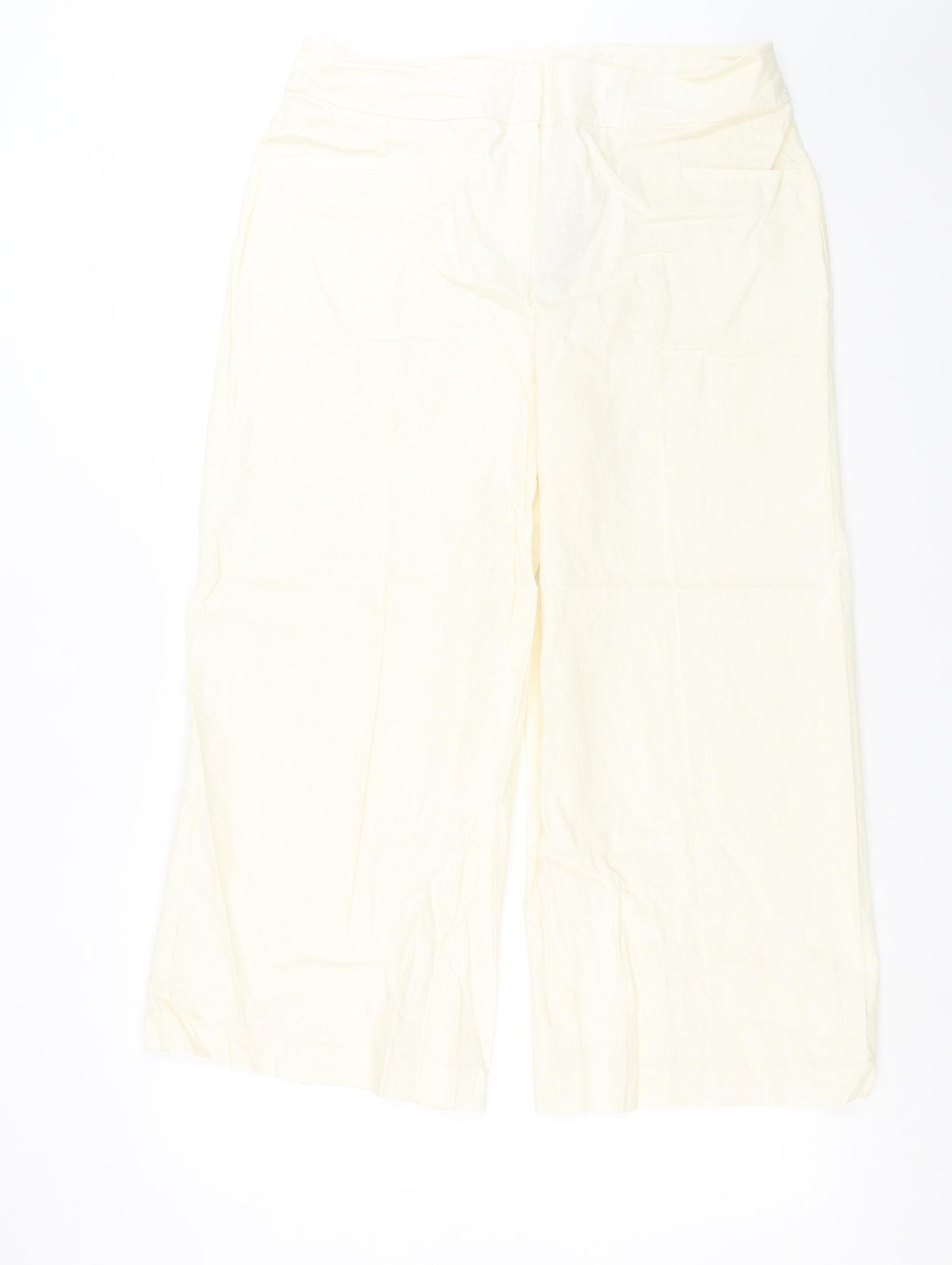 Very Womens Ivory   Trousers  Size 16 L24 in - cropped