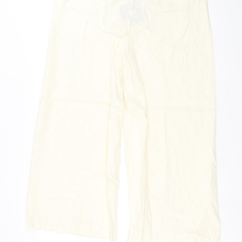 Very Womens Ivory   Trousers  Size 16 L24 in - cropped