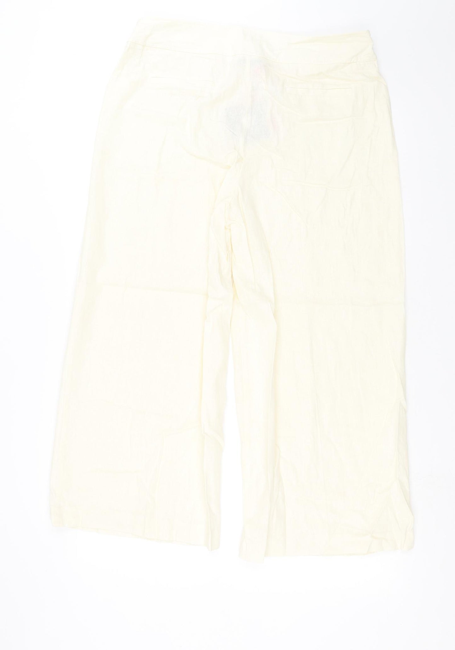 Very Womens Ivory   Trousers  Size 16 L24 in - cropped