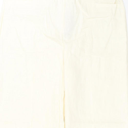 Very Womens Ivory   Trousers  Size 16 L24 in - cropped