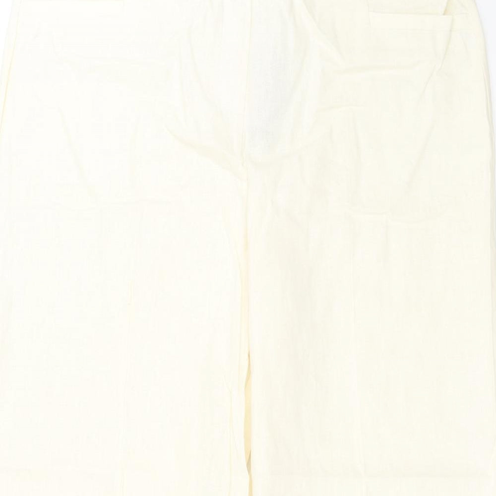 Very Womens Ivory   Trousers  Size 16 L24 in - cropped