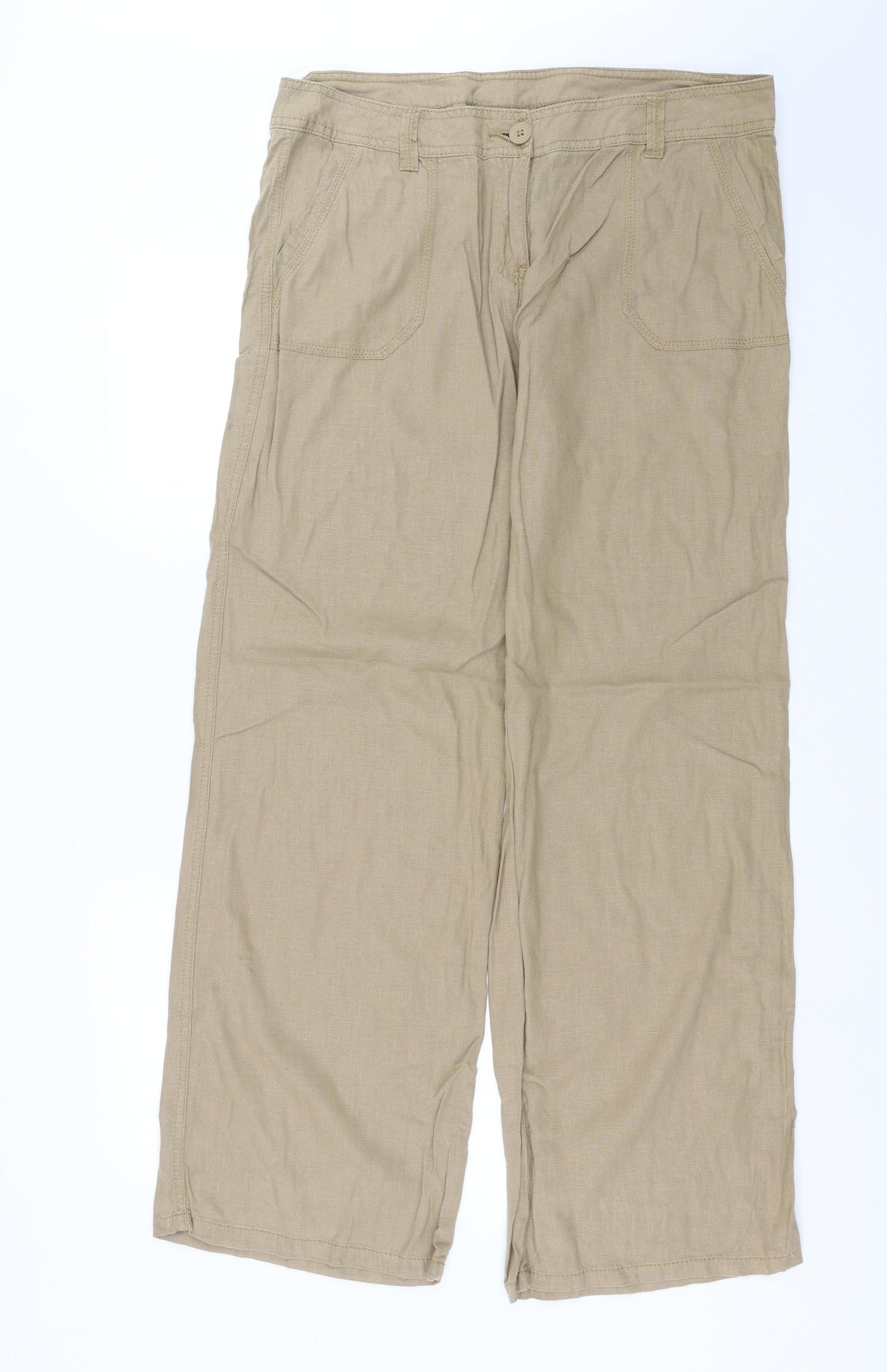 Marks and Spencer Womens Beige   Trousers  Size 16 L30 in