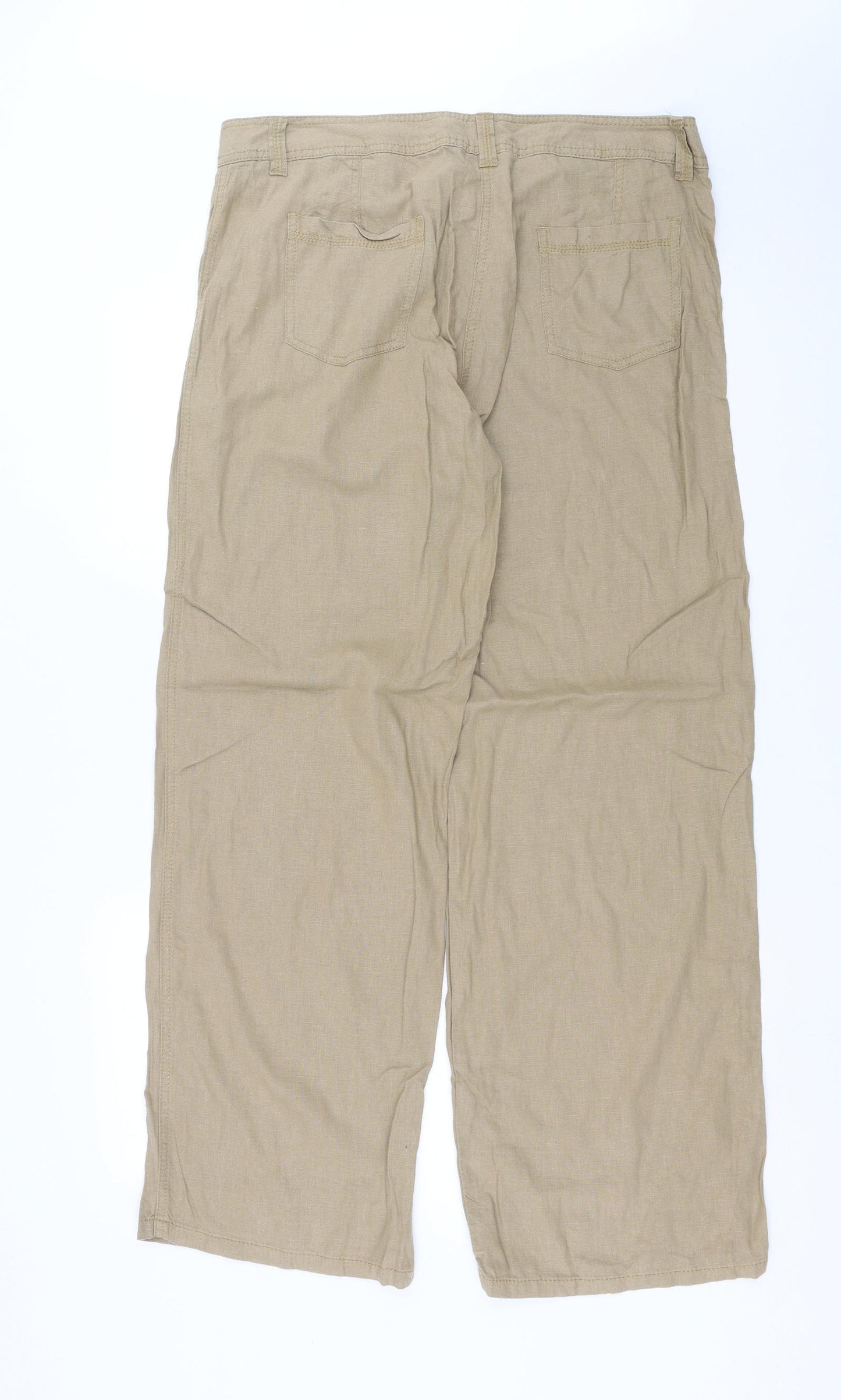 Marks and Spencer Womens Beige   Trousers  Size 16 L30 in