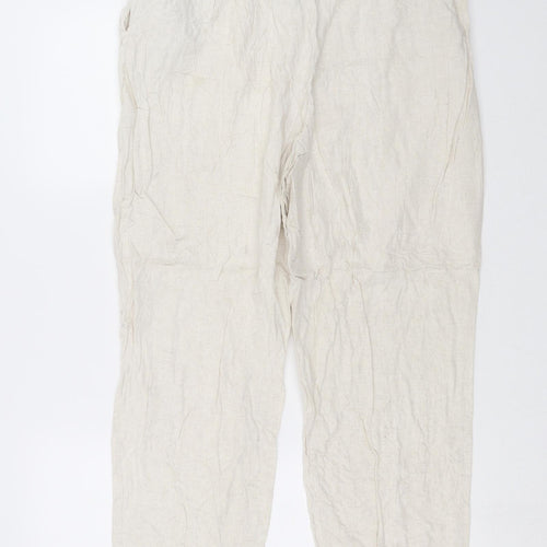 Kaleidoscope Womens Beige   Trousers  Size 18 L25 in