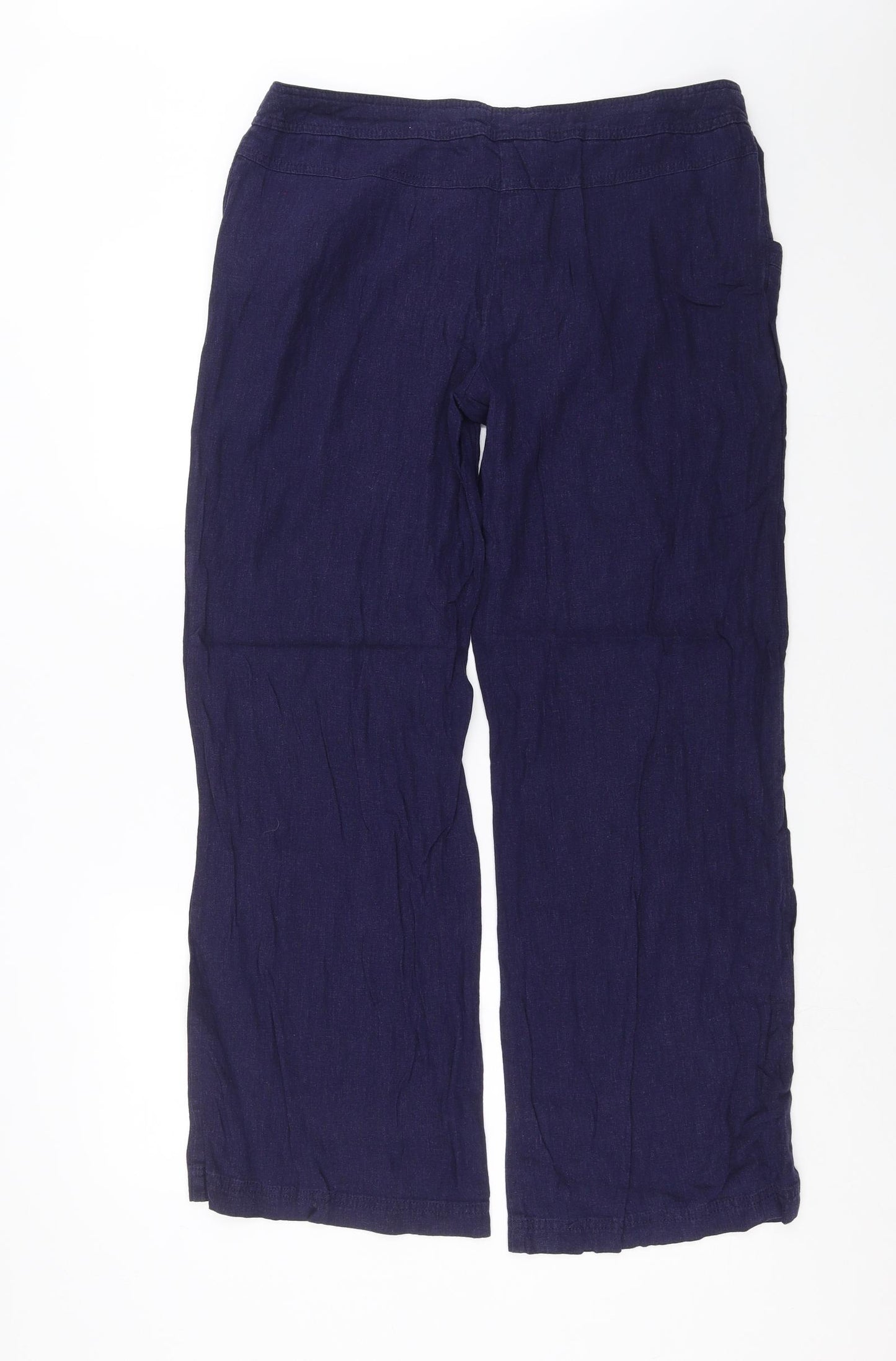 Papaya Womens Blue   Trousers  Size 14 L30 in