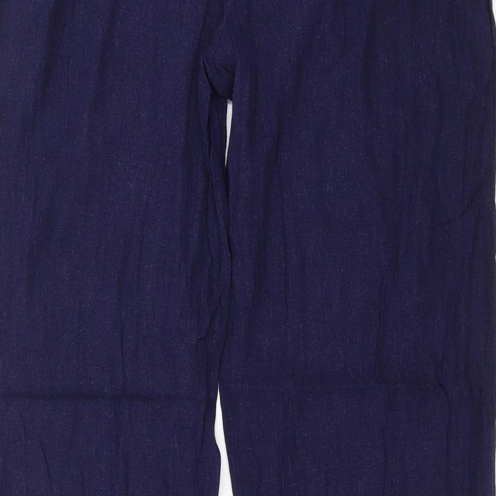 Papaya Womens Blue   Trousers  Size 14 L30 in