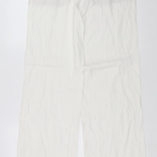 Marks and Spencer Womens White   Trousers  Size 12 L31 in