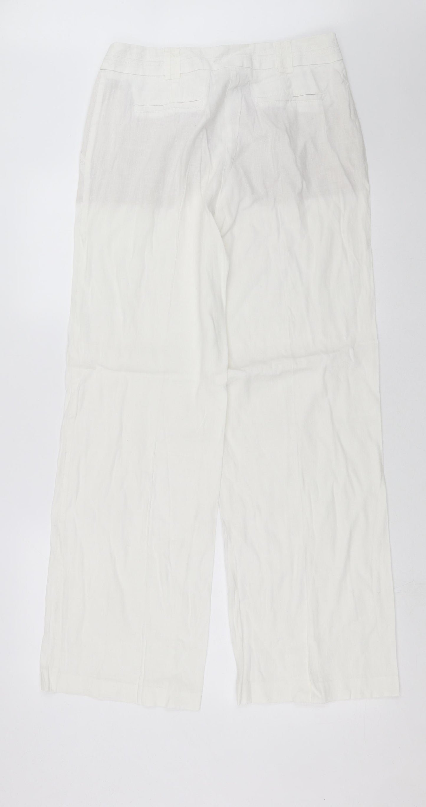 Marks and Spencer Womens White   Trousers  Size 12 L31 in