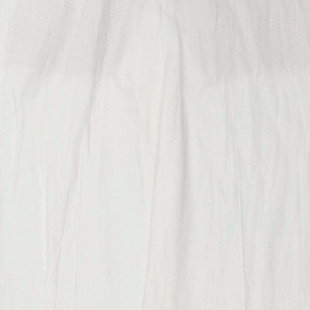 Marks and Spencer Womens White   Trousers  Size 12 L31 in
