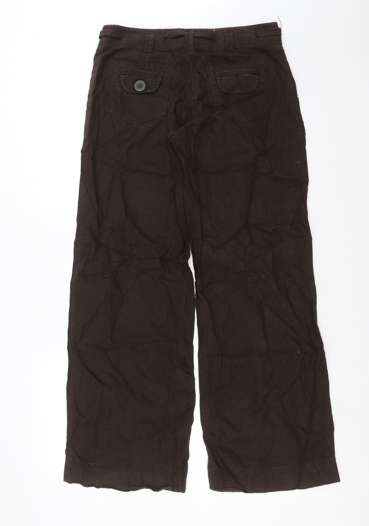 NEXT Womens Brown   Trousers  Size 8 L30 in