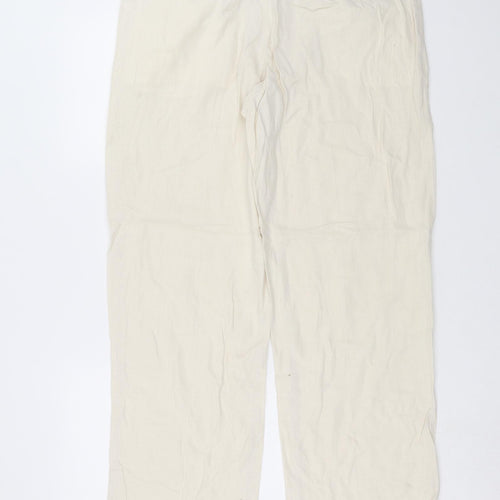 Marks and Spencer Mens Beige   Chino Trousers Size 36 in L31 in