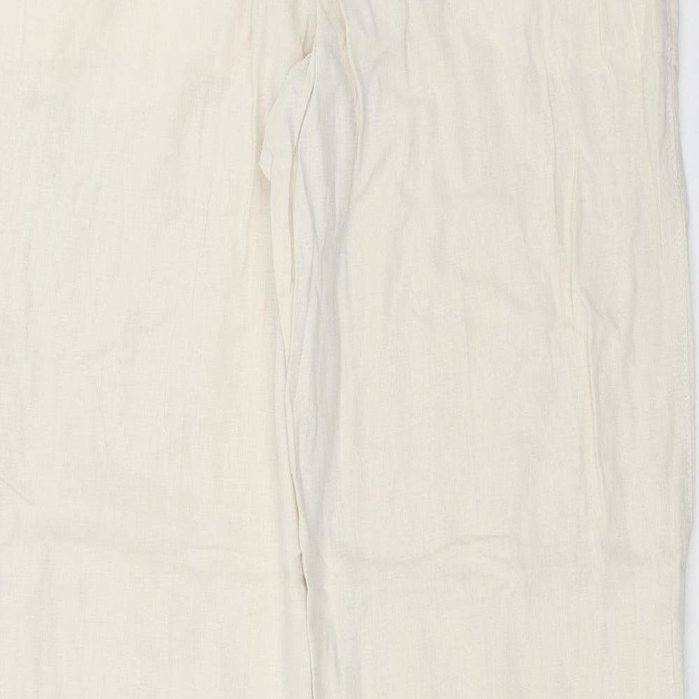 Marks and Spencer Mens Beige   Chino Trousers Size 36 in L31 in
