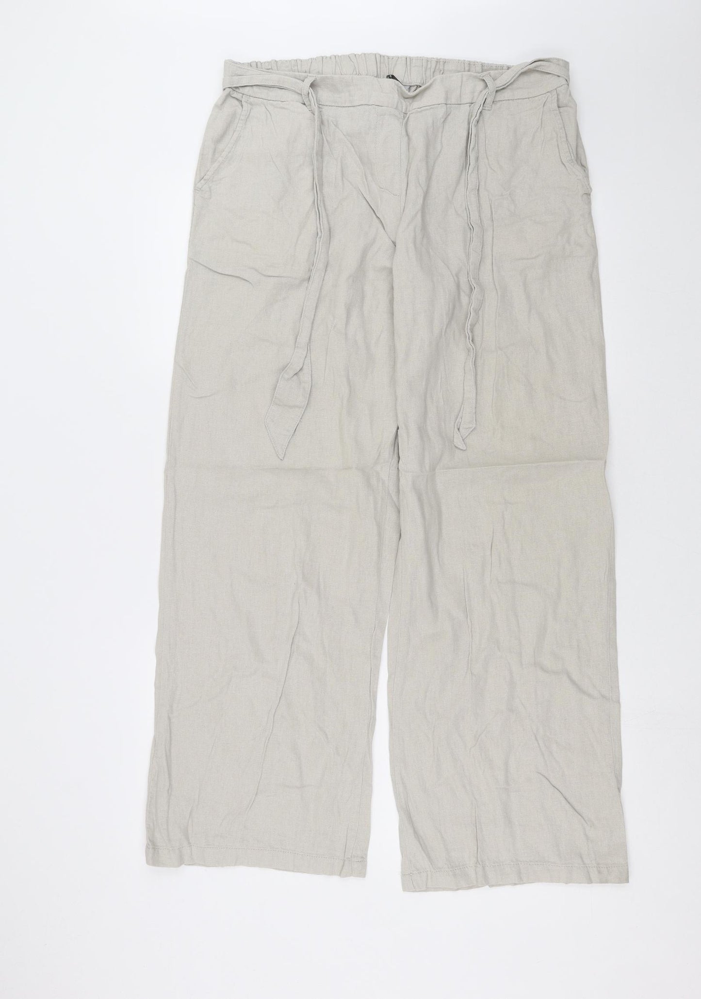 Bonmarche Womens Grey   Trousers  Size 16 L29 in