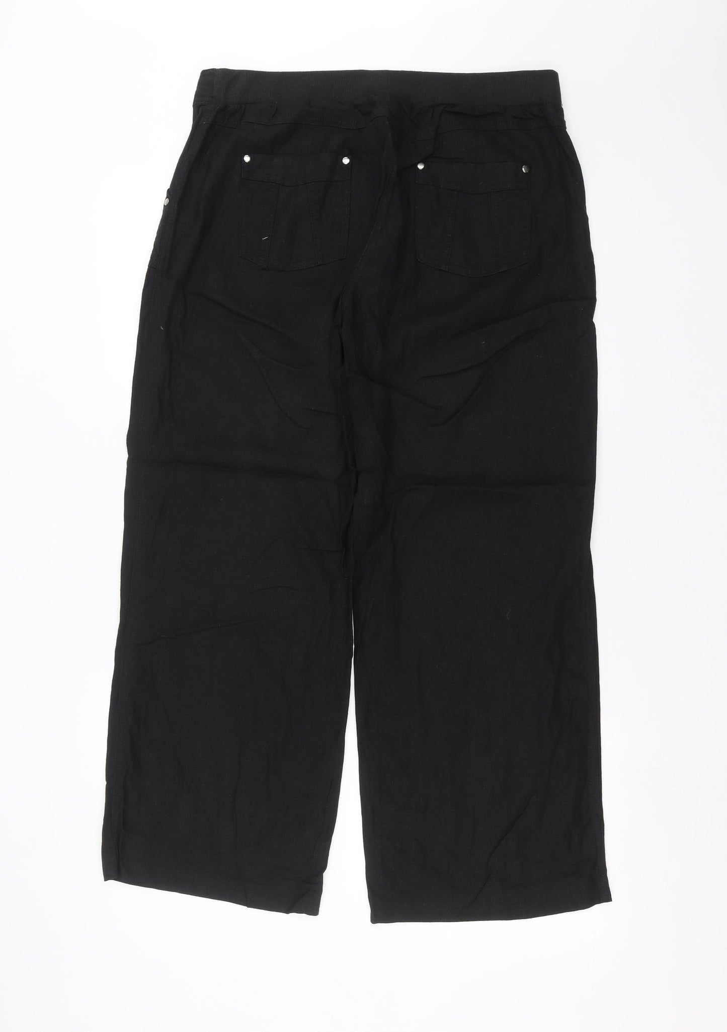 BHS Womens Black   Trousers  Size 14 L27 in
