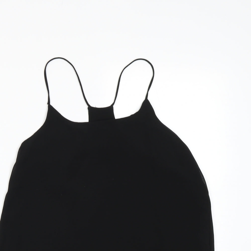 New Look Womens Black   Basic Tank Size 8