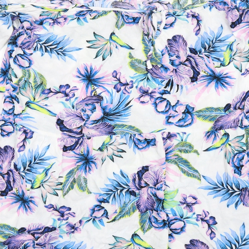 F&F Womens White Floral  Basic Blouse Size 20