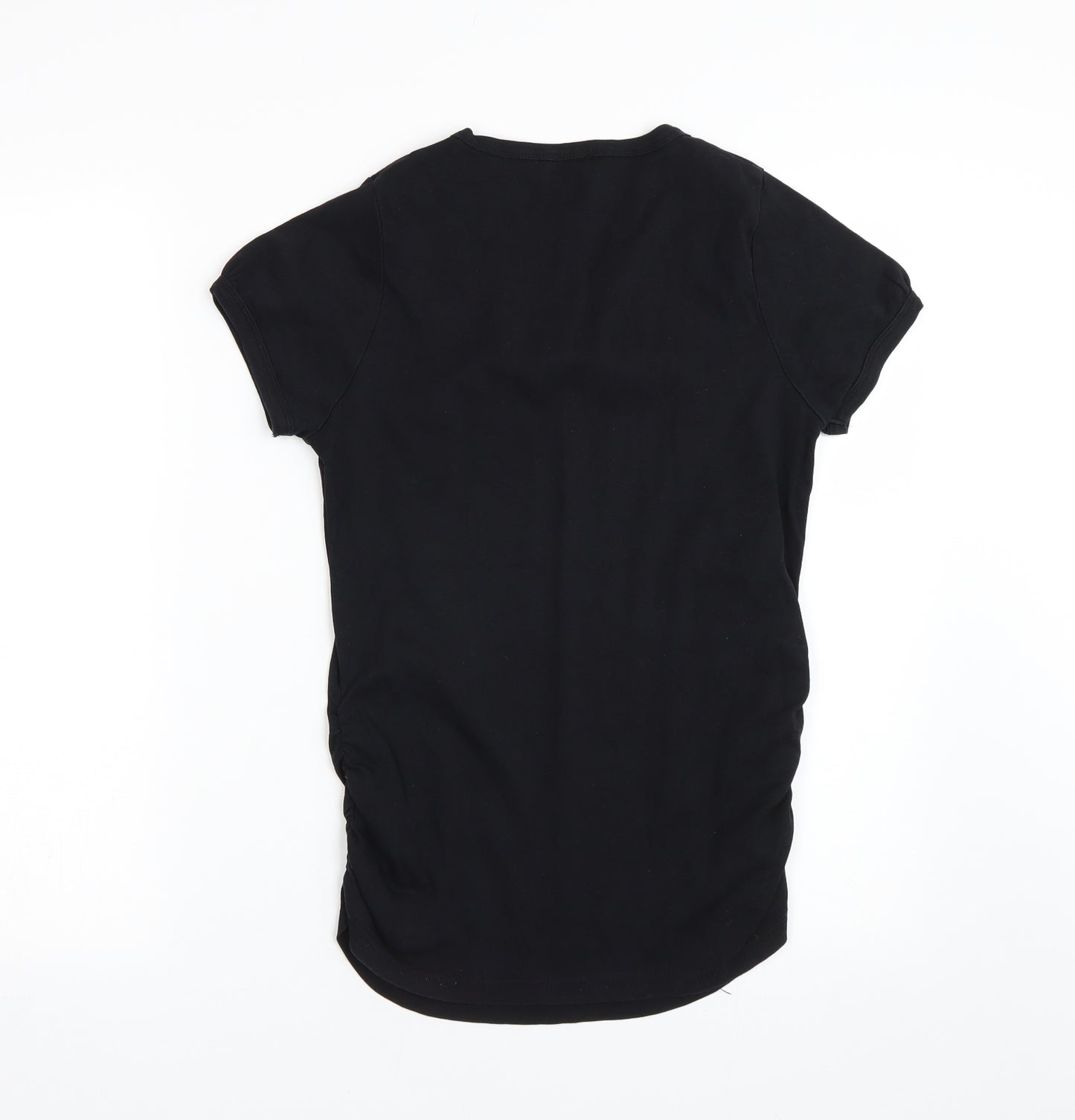 Evie Womens Black   Basic T-Shirt Size 14