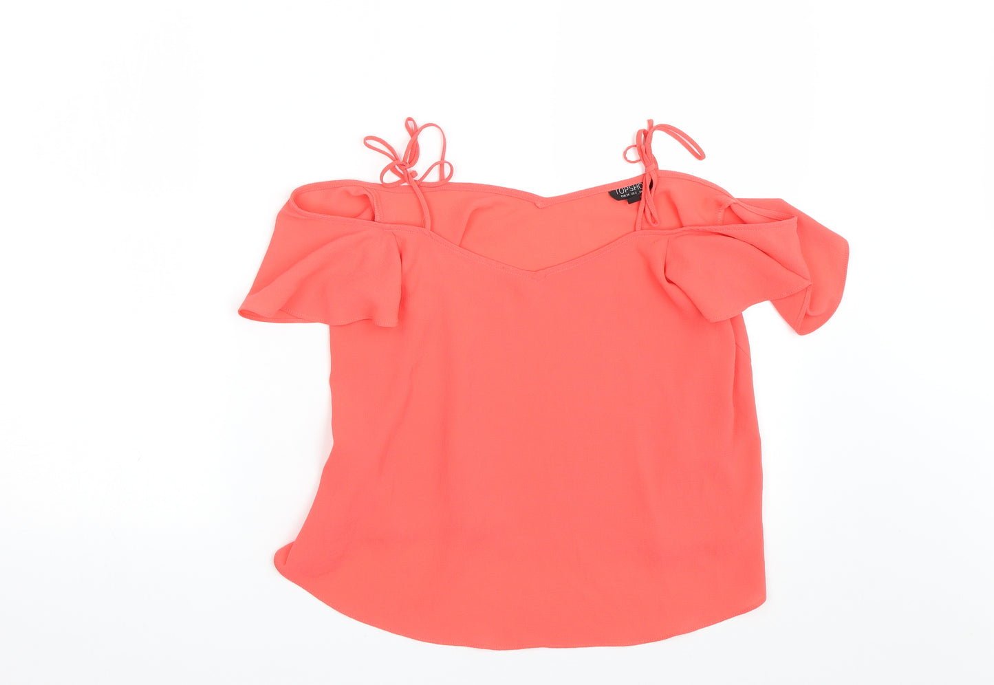 Topshop Womens Pink   Basic Blouse Size 6