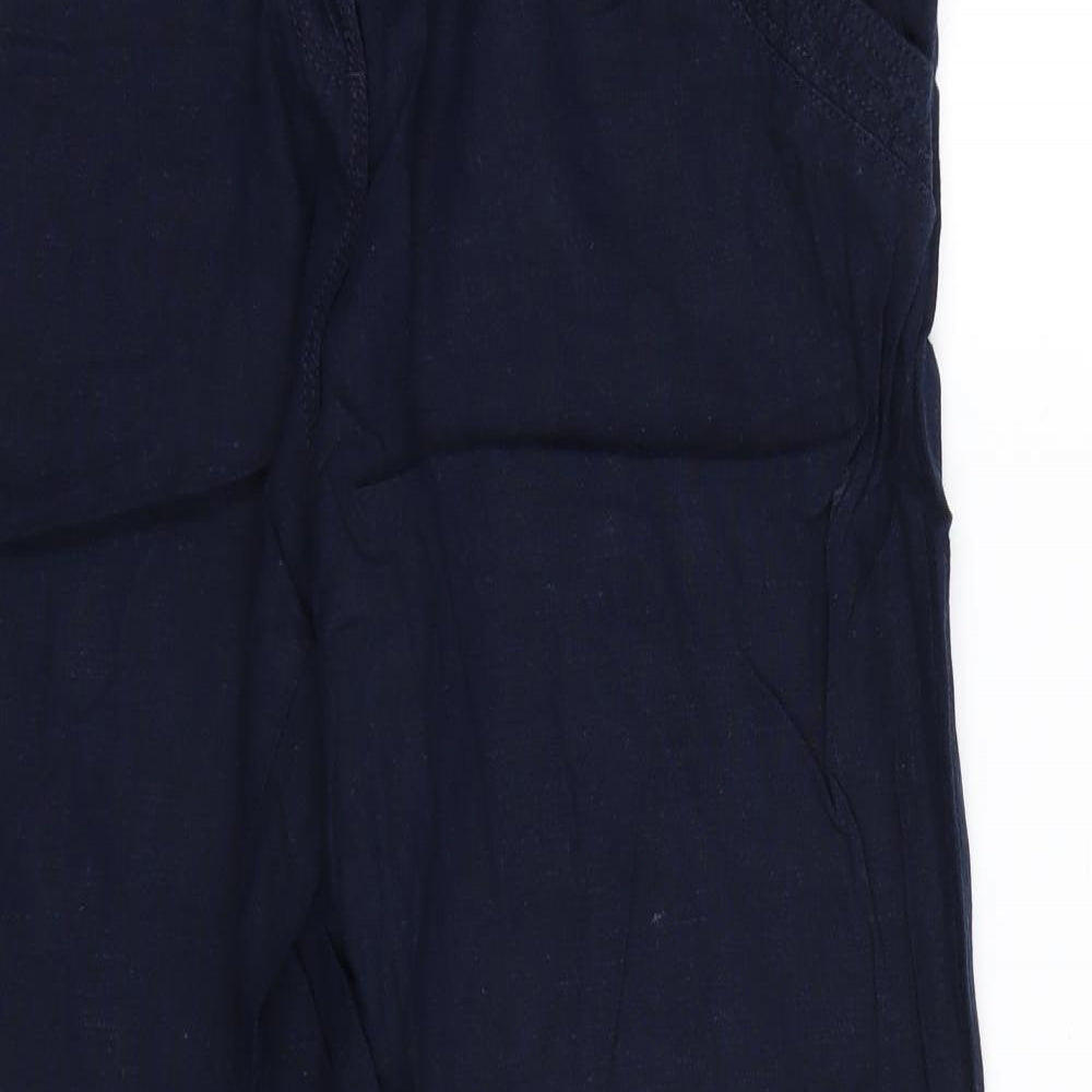 Debenhams Womens Blue   Cropped Trousers Size 12 L25.5 in
