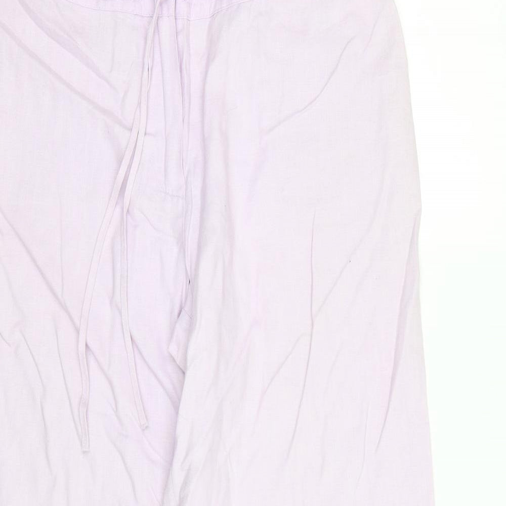 M&S Womens Purple   Capri Trousers Size 12 L25 in