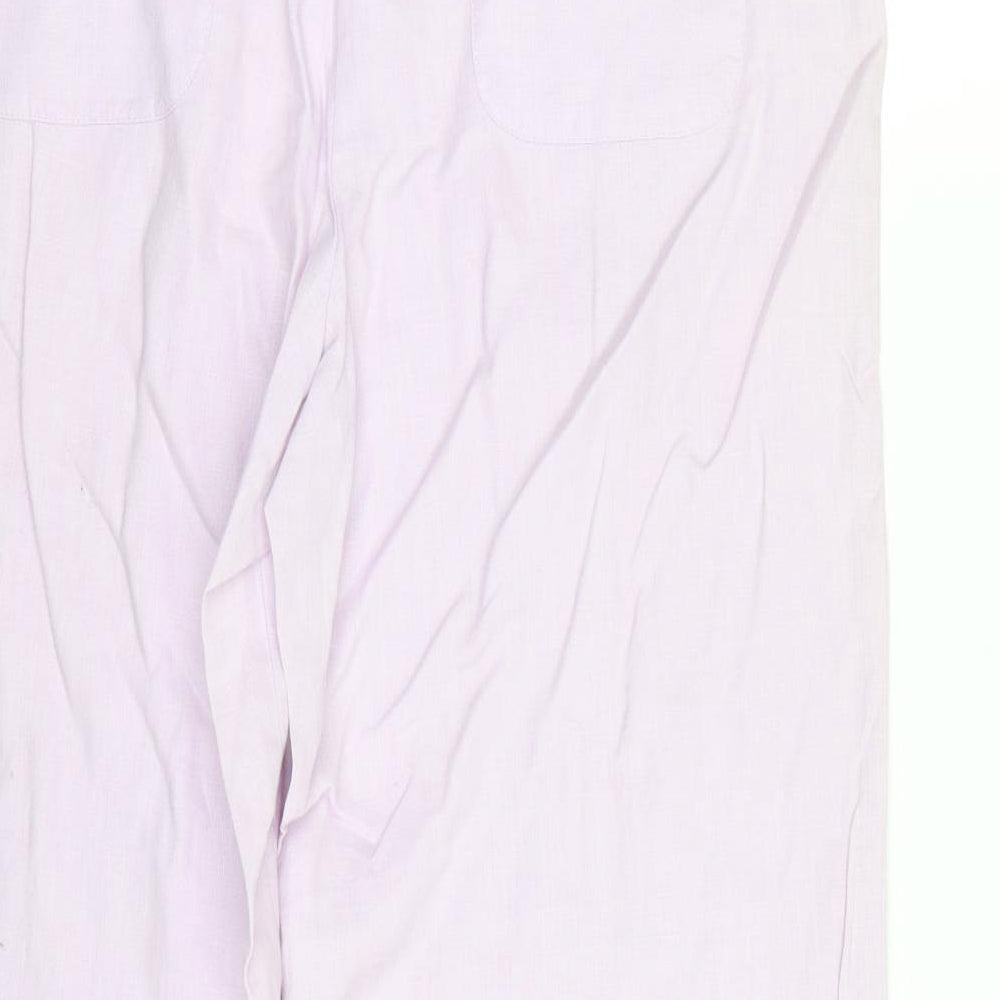 M&S Womens Purple   Capri Trousers Size 12 L25 in
