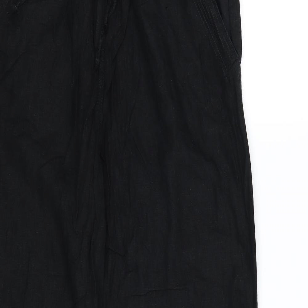 NEXT Womens Black   Capri Trousers Size 16 L28 in
