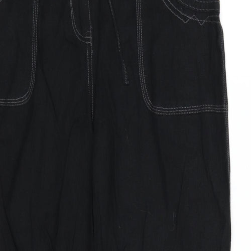 South Womens Black   Trousers  Size 12 L26 in