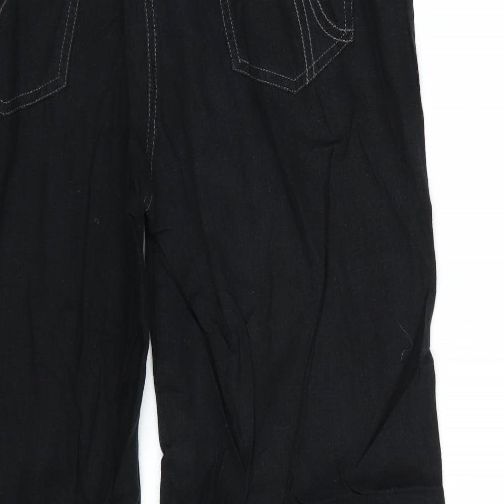 South Womens Black   Trousers  Size 12 L26 in