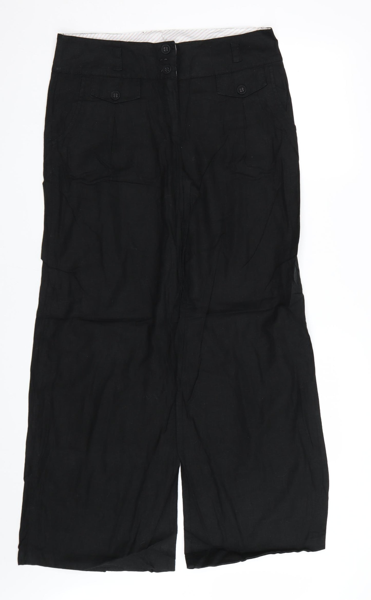 NEXT Womens Black   Trousers  Size 12 L28 in