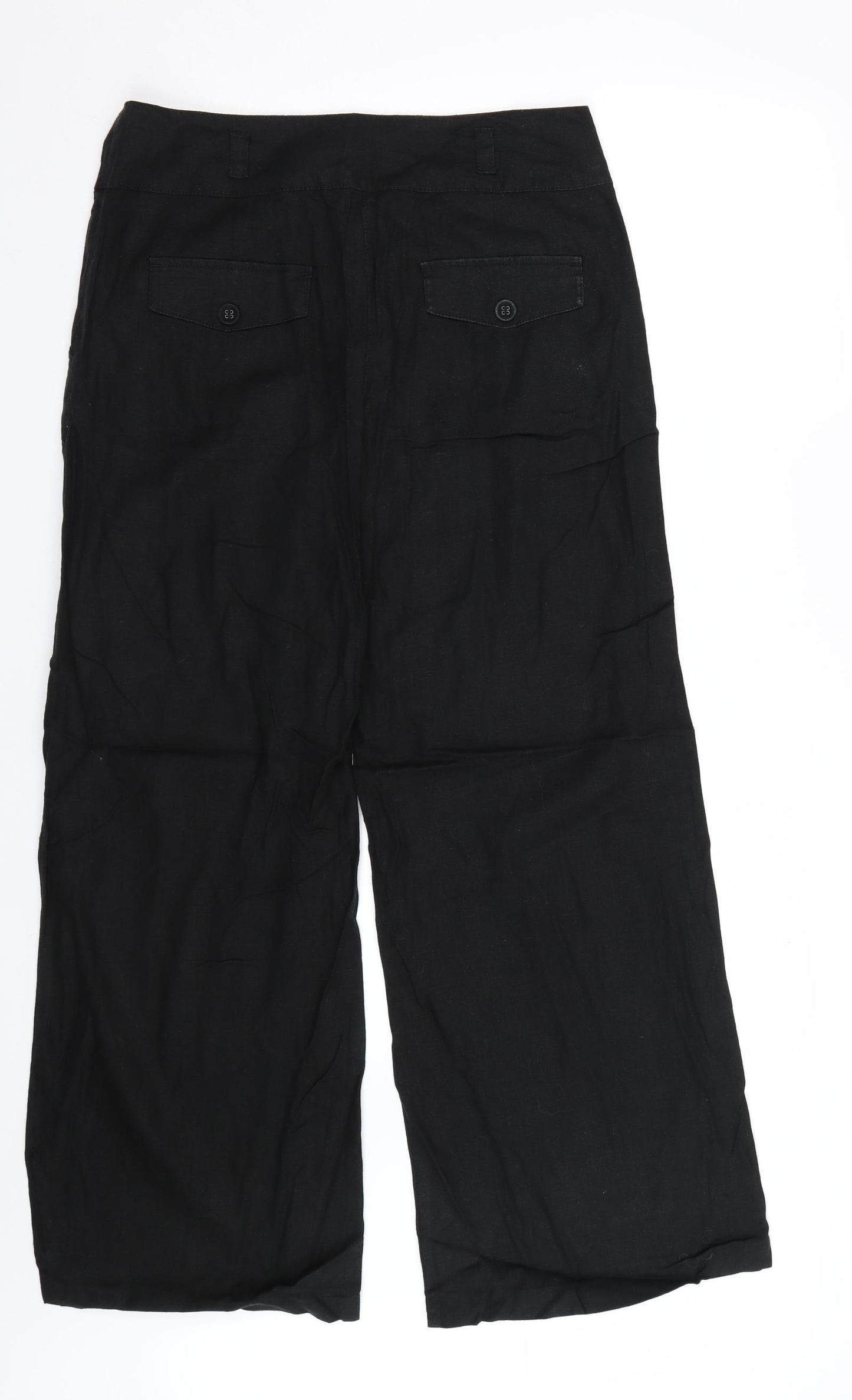 NEXT Womens Black   Trousers  Size 12 L28 in