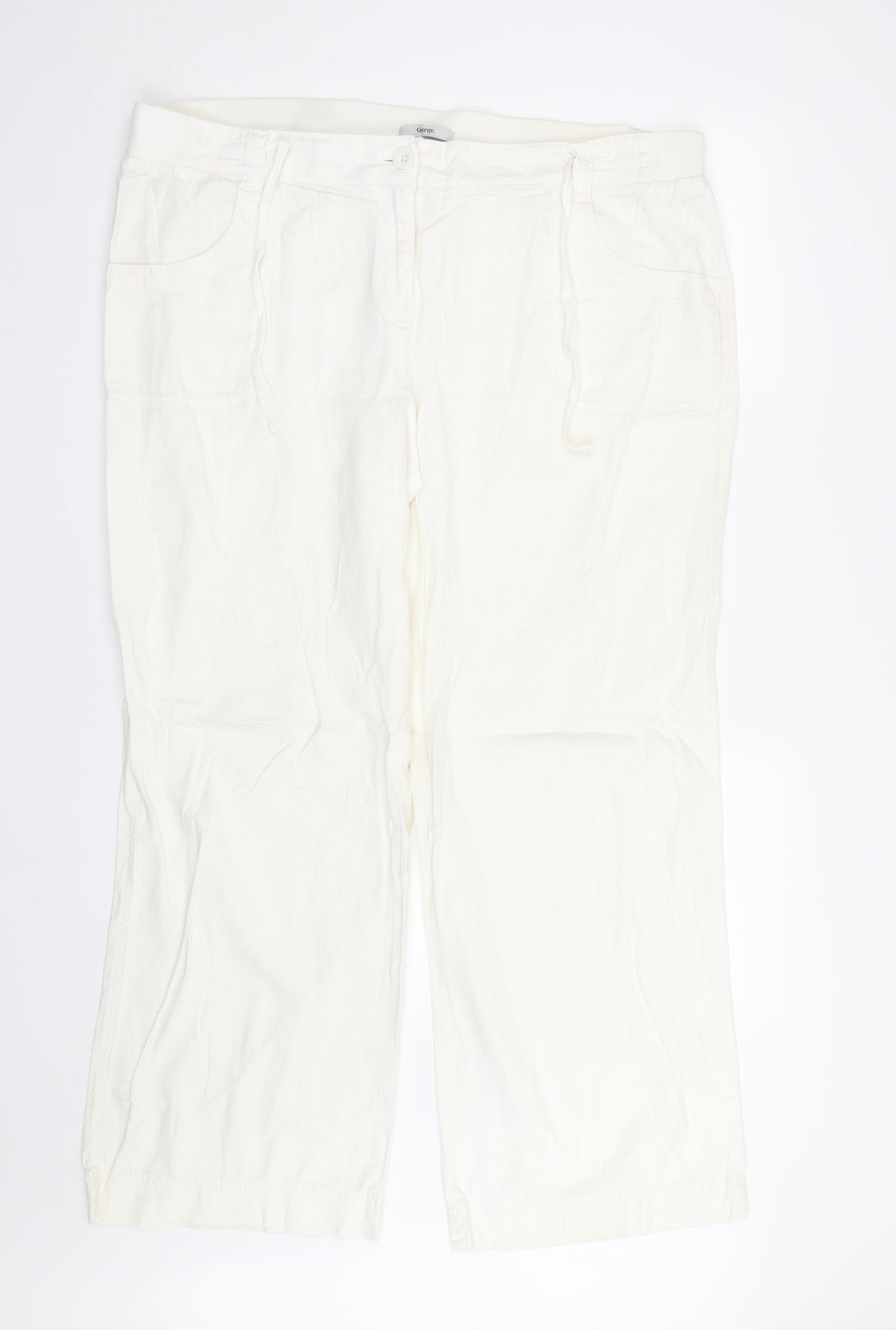 George Womens Beige   Trousers  Size 20 L28 in