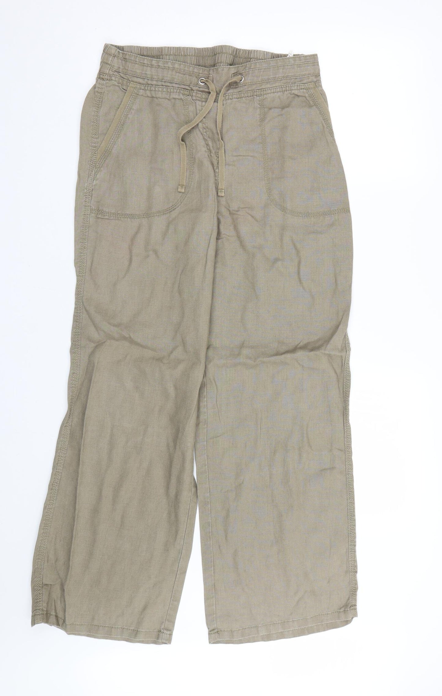 M&S Womens Brown   Trousers  Size 12 L28 in