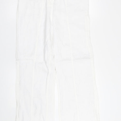 Per Una Womens White   Trousers  Size 14 L28 in