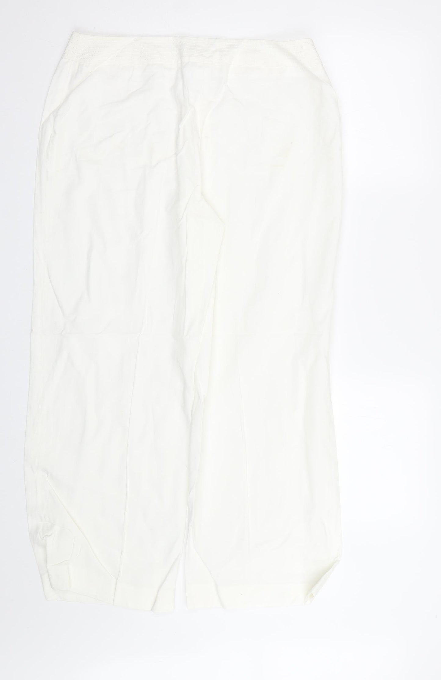 Wallis Womens White   Trousers  Size 14 L25 in