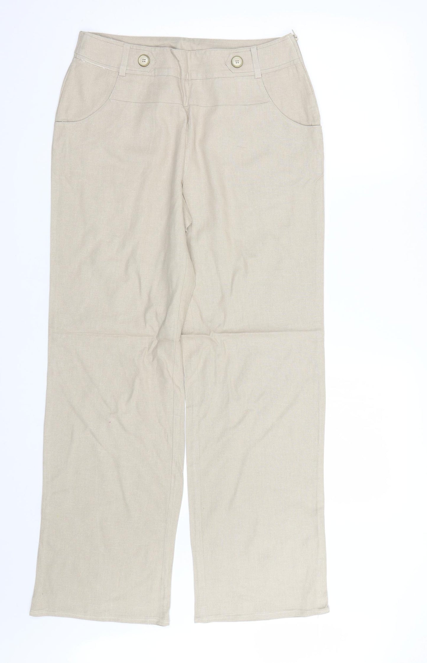 Preworn Womens Beige   Trousers  Size 30 L27 in