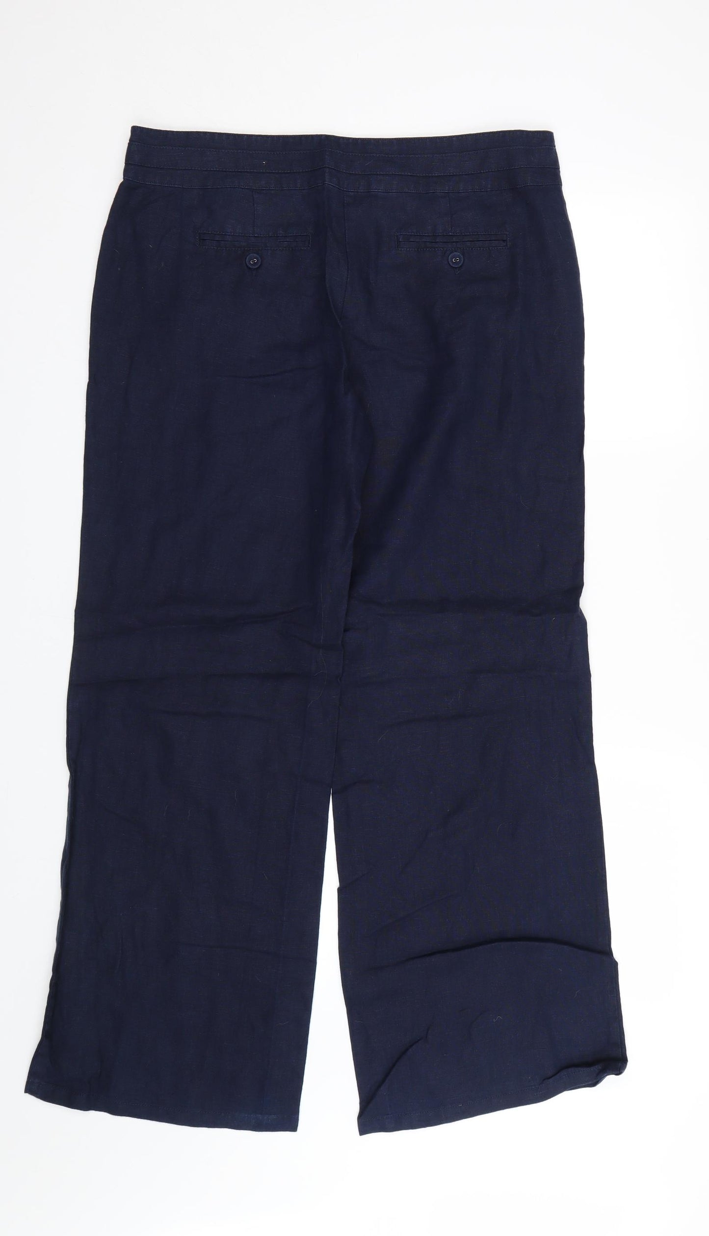 Monsoon Womens Blue   Trousers  Size 12 L28 in