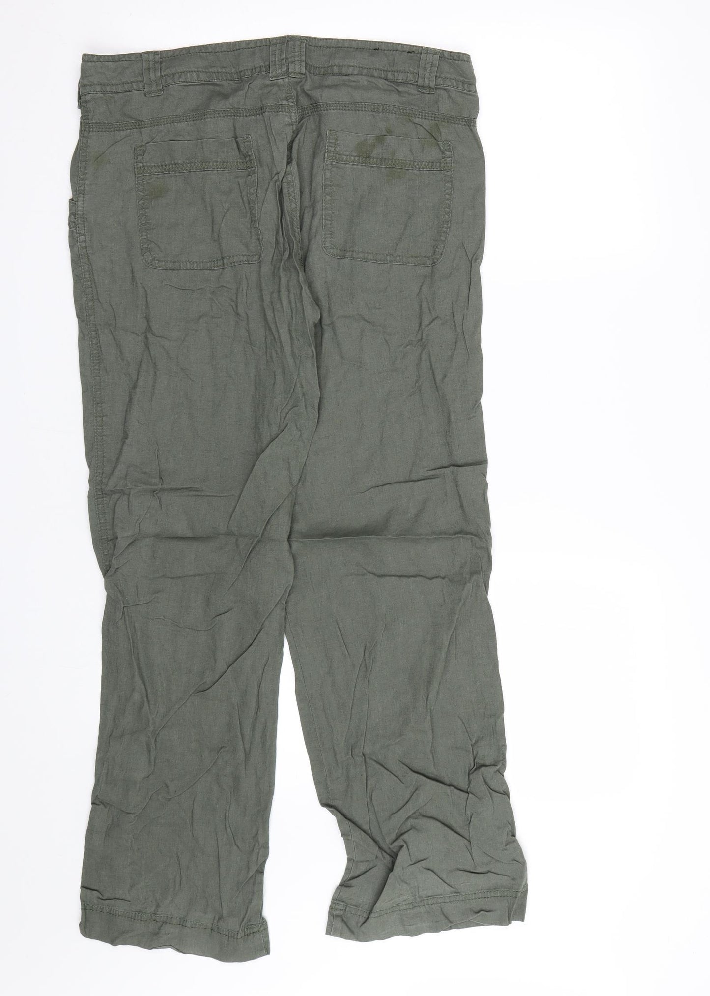 New Look Womens Green   Trousers  Size 12 L28 in