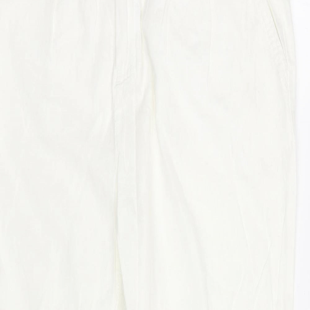TU Womens White   Trousers  Size 14 L27 in
