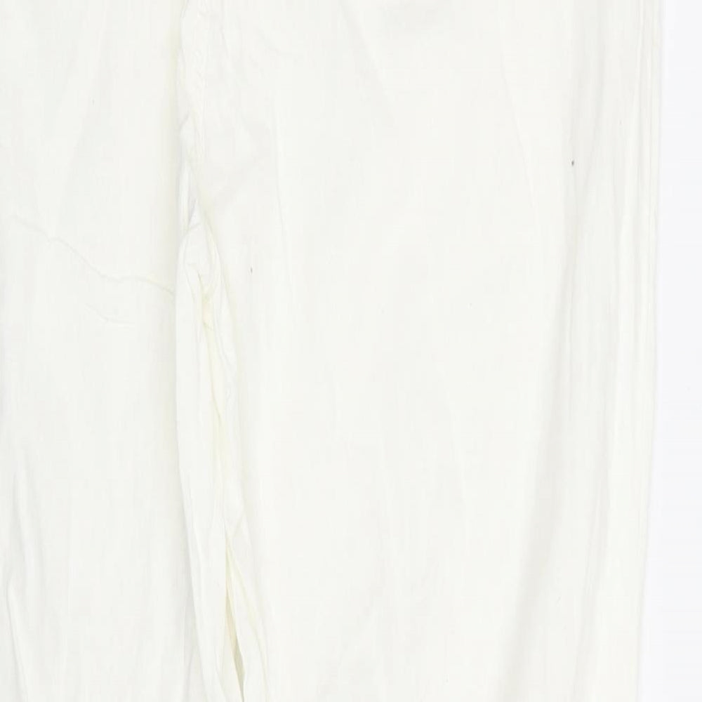TU Womens White   Trousers  Size 14 L27 in