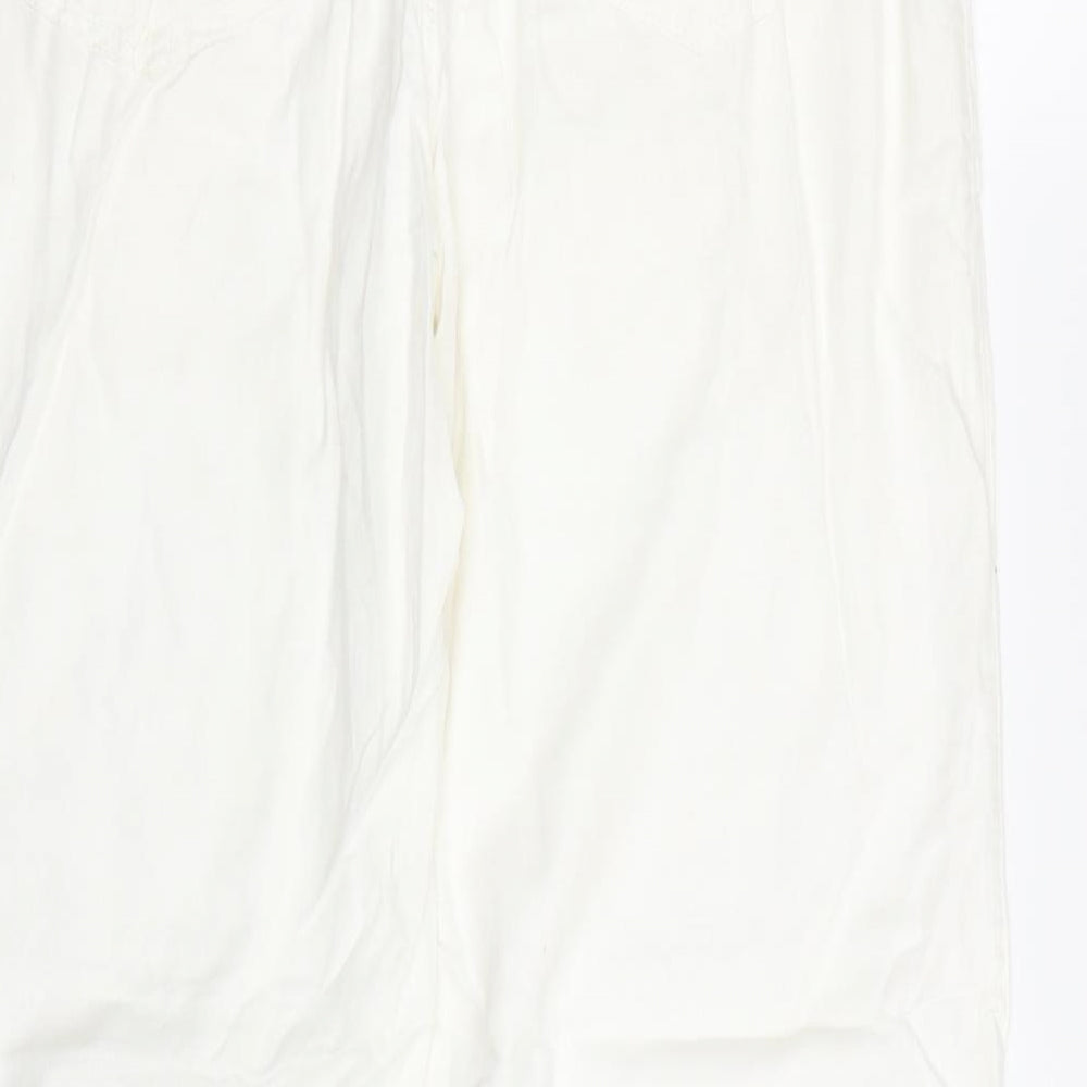 NEXT Womens White   Trousers  Size 14 L30 in