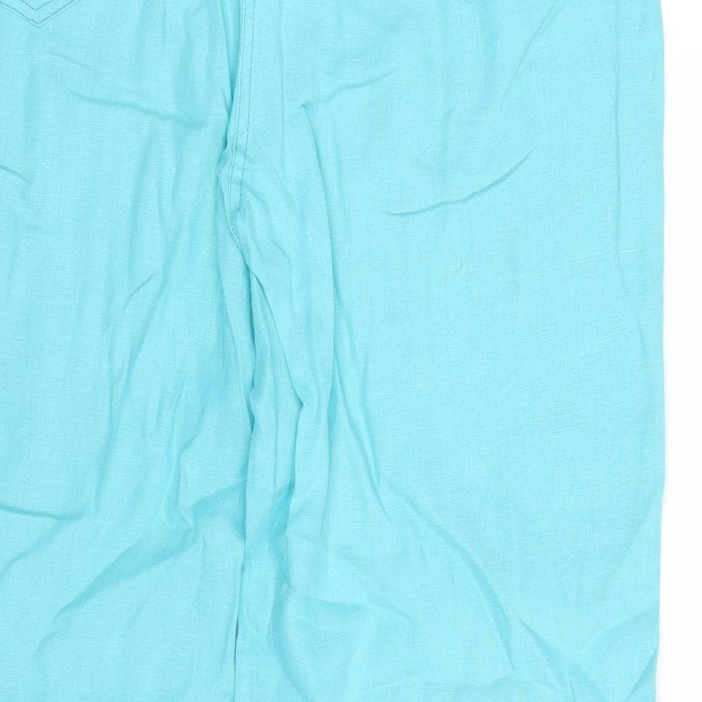 Per Una Womens Blue   Trousers  Size 16 L25 in