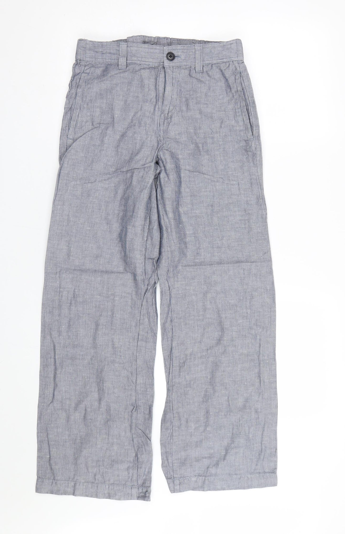 Uniqlo Womens Blue Striped  Trousers  Size M L27 in
