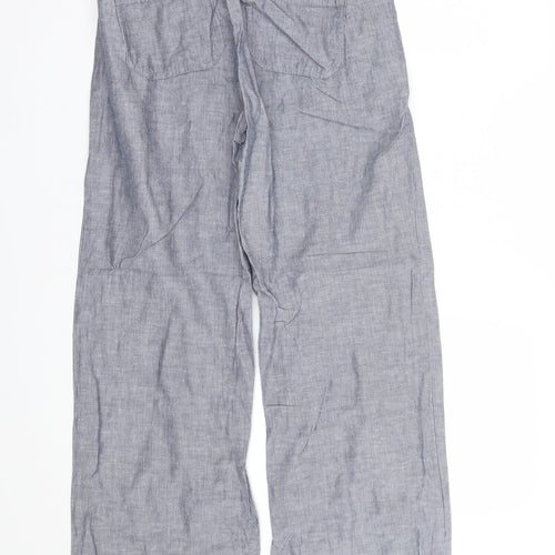 Uniqlo Womens Blue Striped  Trousers  Size M L27 in