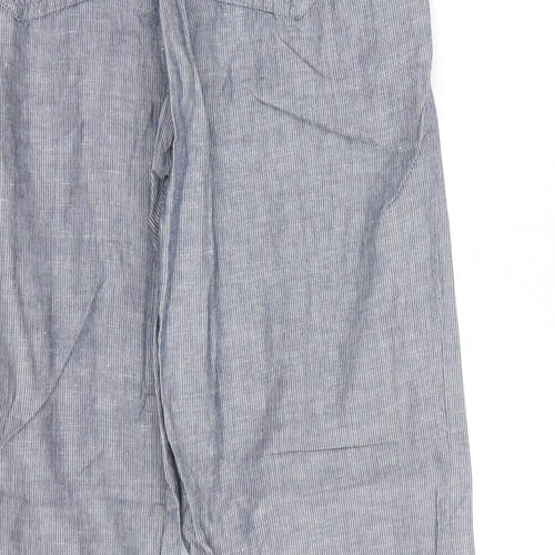 Uniqlo Womens Blue Striped  Trousers  Size M L27 in