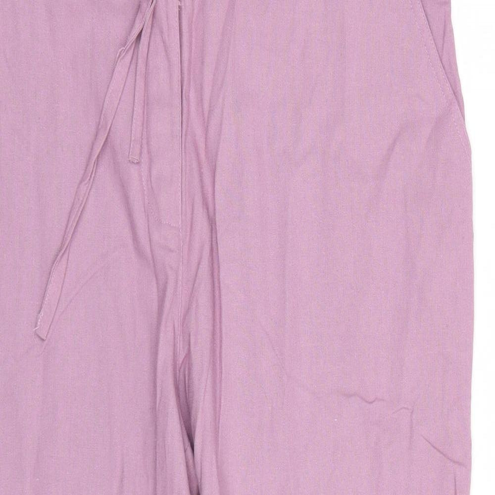Mia Moda Womens Purple   Capri Trousers Size 18 L21.5 in