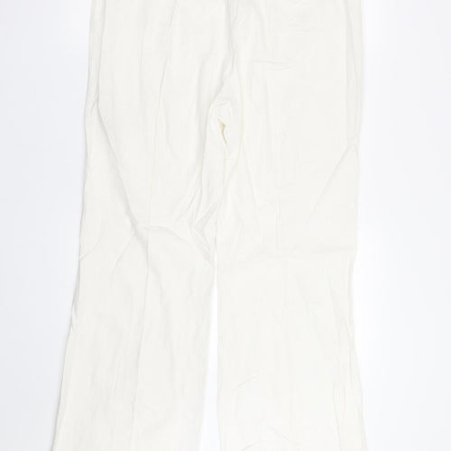 South Womens White   Trousers  Size 12 L28.5 in