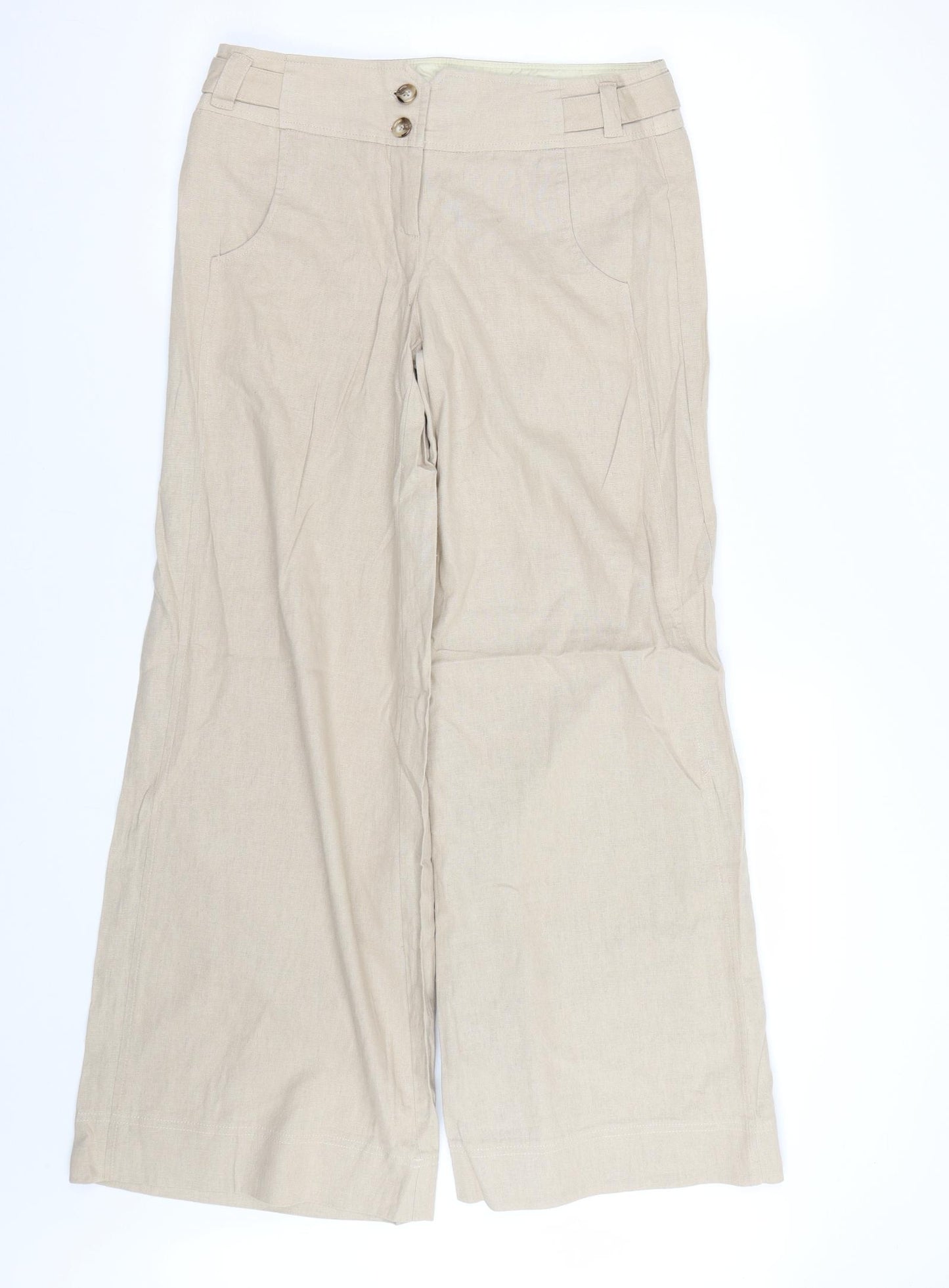 ASOS Womens Beige   Trousers  Size 10 L29 in